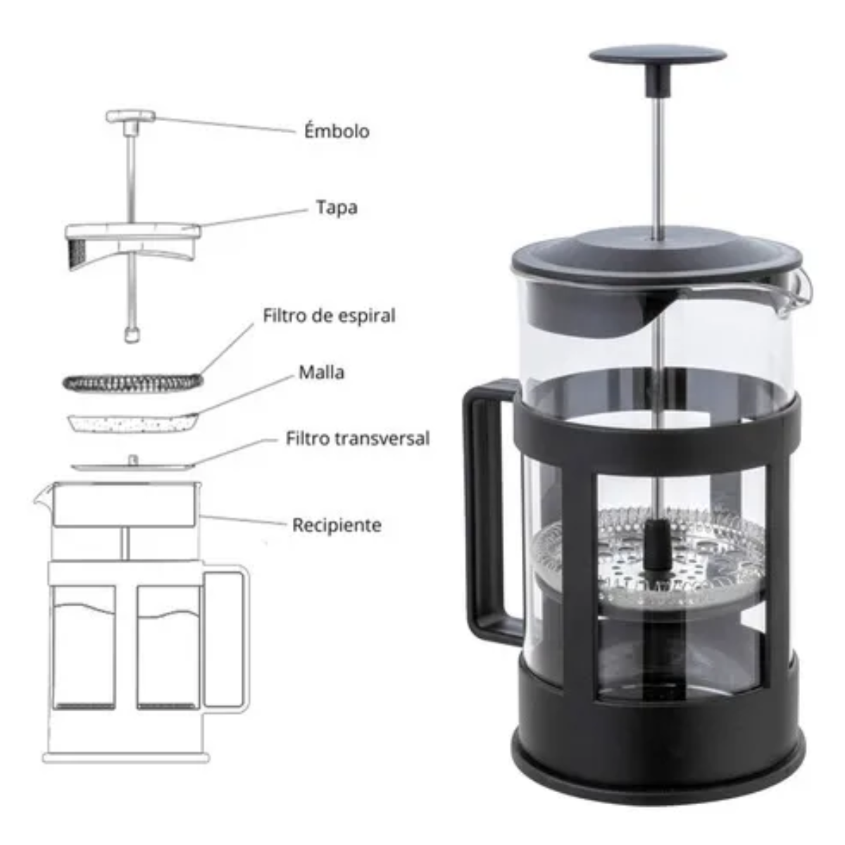 Miniatura 3 de Cafetera Prensa Francesa 350ml